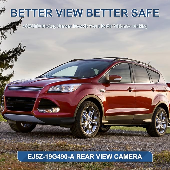 Rear View Backup Reverse Camera Compatible with Ford Escape 2014 2015 2016, Safety Parking Back Up Assist Camera OE Number EJ5Z-19G490-A GJ5T-19G490-AB,590-419