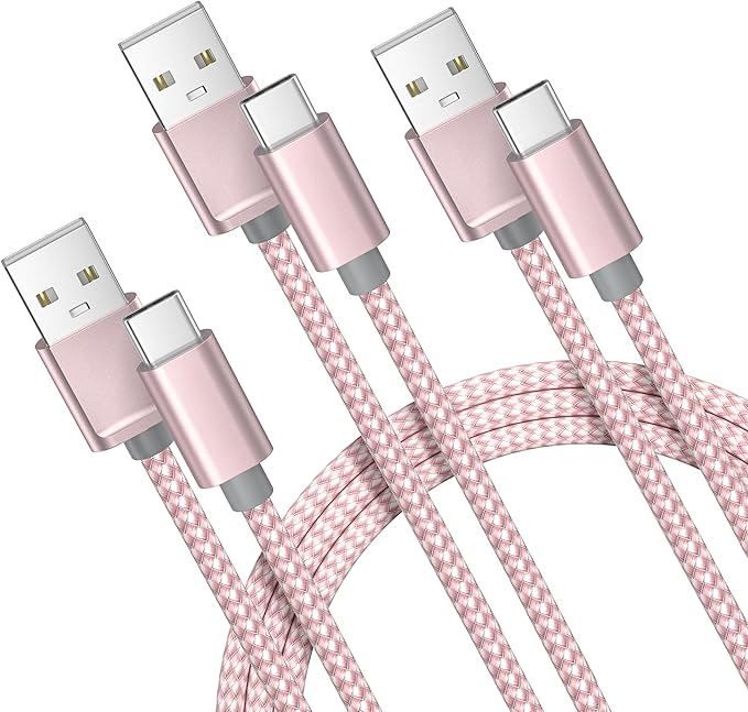 Basesailor USB Type C Charger Cable 3 Pack 3.3/6.6/10FT,Charging Cord for iPhone 16 16e 15 Pro Max,Samsung Galaxy A10E A55 A54 A53 A70 A72 A73 A42,S25 S24 S23 S22 Plus