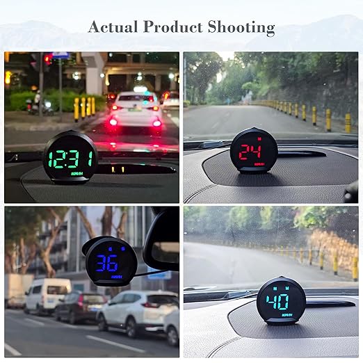 G13 GPS Speedometer, Universal Digital GPS Speedometer with Color Font, USB Connection, HUD Display Suitable for All Vehicles, Plug and Play.