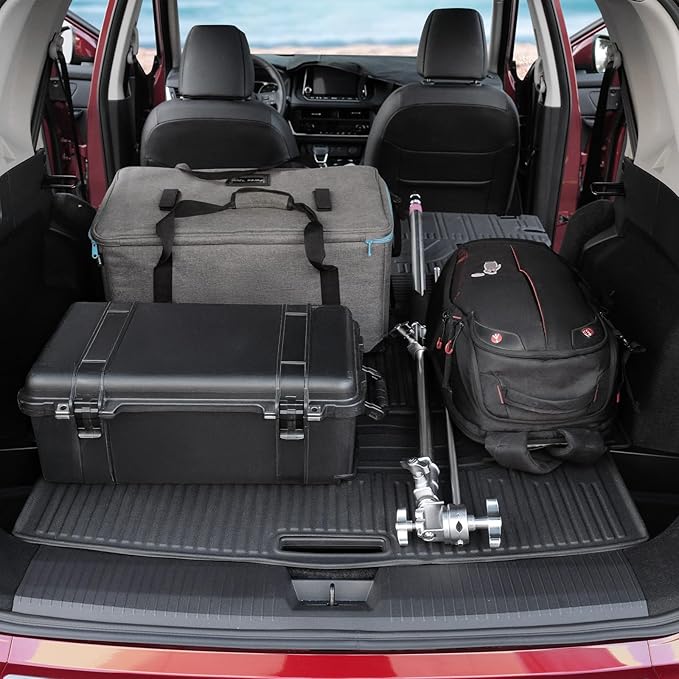 Floor Mats Set for Nissan Rogue 2025 2024-2021 Accessories, Full Coverage All Weather Floor Mats Cargo Mat with Backrest Protectors & Door Sill Guards (Not for Sport)