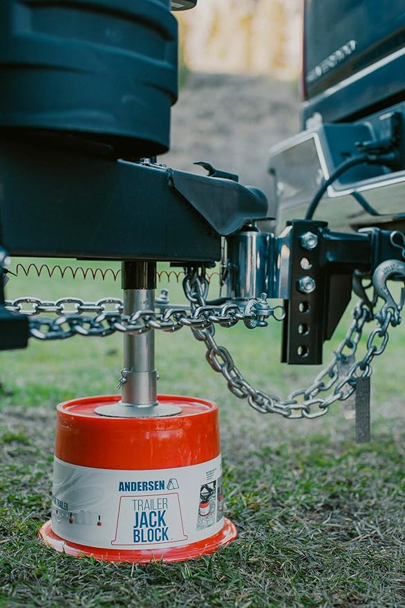 ANDERSEN HITCHES | RV Accessories and Supplies | Trailer Jack Blocks 2-Pack w/ Magnets | Leveling Stabilizers Jackstands Quickjack | 3608