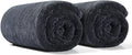 JOYMOOP Car Dry Towel, Quick Drying, Medium Size, Microfiber Cleaning Cloth, Dark Grey, 35.4 x 23.6 Inches, 2 Pack for Boates, RVs, SUVs, Trucks, Cars