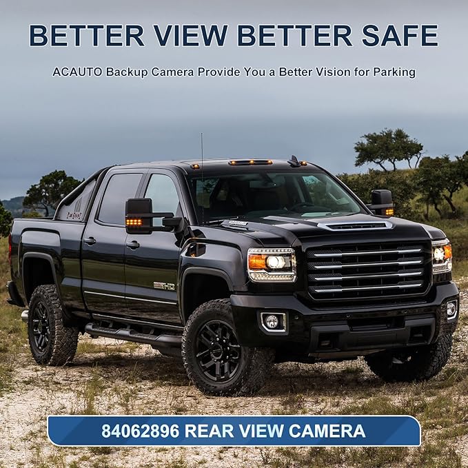Rear View Backup Reverse Camera Fit for Chevy Silverado, Fit for GMC Sierra 1500 HD 2500 HD 3500 HD 2016-2018,Safety Parking Back Up Assist Camera OE Number 84062896