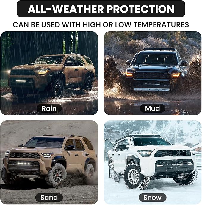 Floor Mats for 4Runner 2025, All Weather Floor Mats Floor Liners Compatible with Toyota 4Runner Accessories 2025 Anti-Slip Mats Black (Not Fit Hybrid and 7Seats)