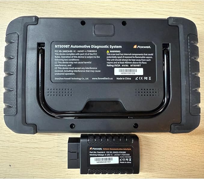 FOXWELL NT809BT Bidirectional Scan Tool, OBD2 Scanner Diagnostic Tool with 30 Maintenances, All System Code Reader for Cars and Trucks, Wireless Automotive Diagnostic Tools, FCA Support, 3-Year Update