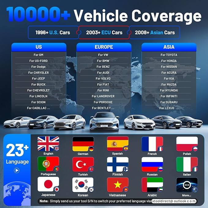 XTOOL InPlus IP616 V2.0 OBD2 Scanner Diagnostic Tool, Lifetime Update Scan Tool, 34+ Services, ECU Configuration, CAN FD & DoIP, All Systems Scanner for Car, Crank Sensor Relearn, ABS Bleed, Auto VIN
