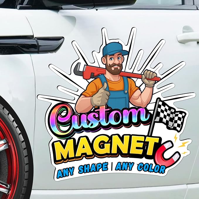 Custom Car Magnet with Your Logo ║ Advertise Your Business Vehicle Magnetic ║ Professionally Printed for Your Car Van Truck ║ Reflective Option Available║ We Print All Made in The USA