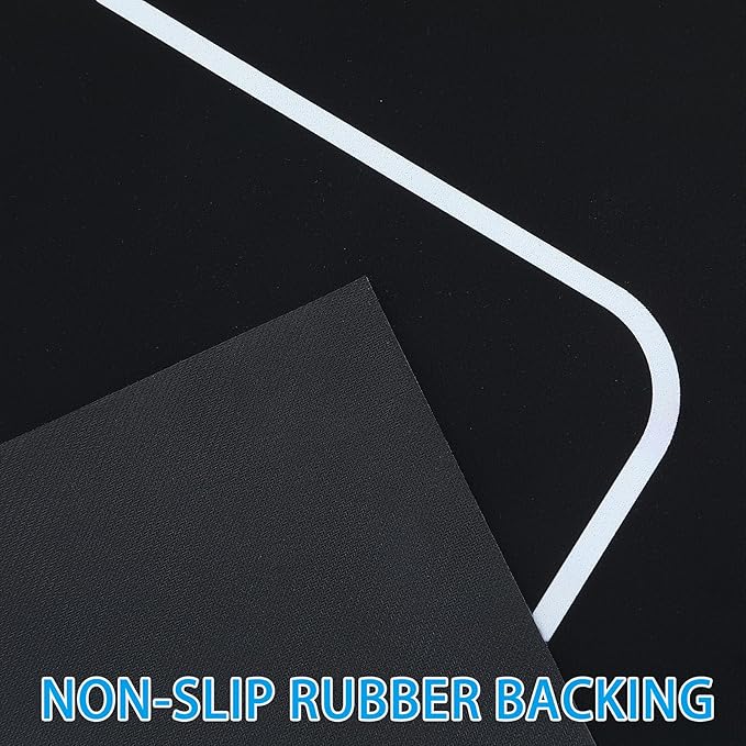 Motorcycle Mat 78 x 31 Inch Garage Floor Rug Washable Parking Mats for Garage Floors Non Slip Oil Absorbent Pad Rubber Backing Layer Protects Floor from Spills Drips Stains(Basic Style)