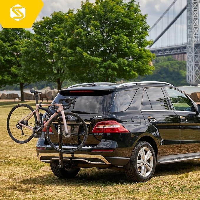 Saris Bones 2-Bike Hitch Rack Bicycle Carrier, with Easy Fold Design and Tilting Base