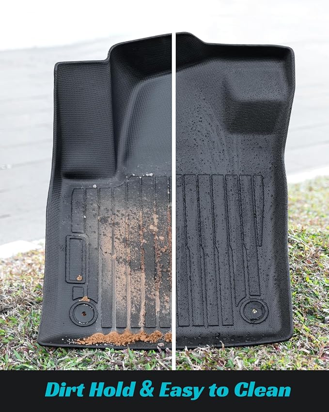 Floor Mats for Volkswagen VW Atlas 2018-2025 7 Seats, All Weather Car Mats Full Set(Back Seat Cover Trunk Mat Cargo Liner) for VW Altas Accessories 2018-2025, Custom Rubber Mats for Cars, Black