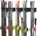 Ultrawall Ski Rack, Wall Mounted Ski Storage for Garage Storage Organizer System, 10 Pairs of Skis Holder for Home Shed, Holds Up to 300lbs