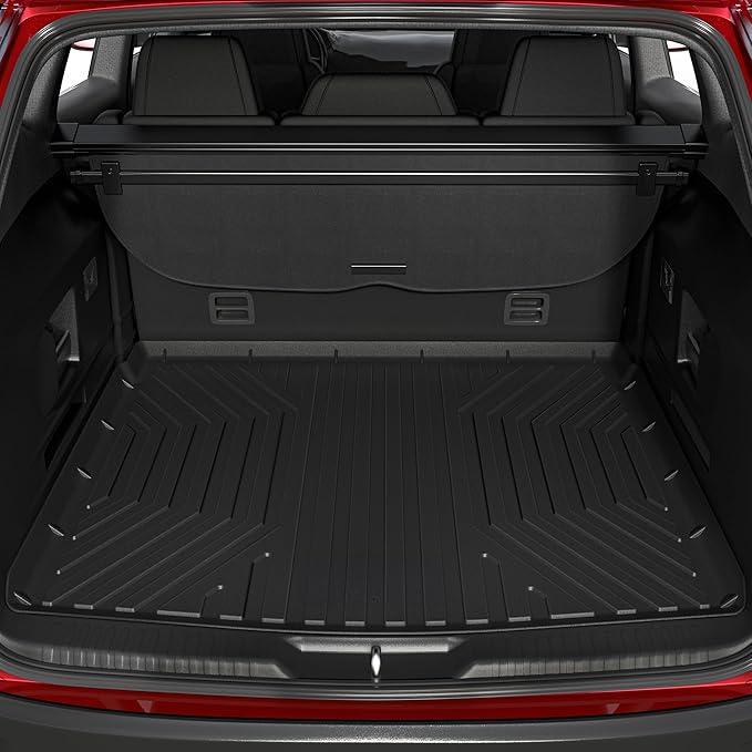 OEDRO Cargo Trunk Liner Floor Mat Compatible with 2010-2024 Toyota 4Runner with 3rd Row Seats, Unique Black TPE All-Weather Guard Cargo Mats