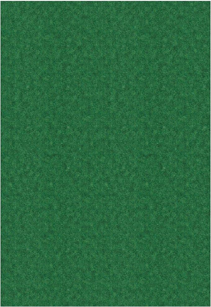 Ottomanson 6'6" x 14' Hallway Runner with Scraper Pile - Extra Durable Non-Slip Rug Mat for Indoor & Outdoor Use - Ideal for Kitchen, Entryway & Garage - High-Traffic Carpet, Green
