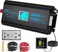 3000 Watt Power Inverter Pure Sine Wave with 6100Watt Surge for 2S 12V DC to 120V AC Converter,UL Listed GFCI outlets, Lithium Battery Compatible for RVs,Off-Grid Solar Power Inverter by GIANDEL
