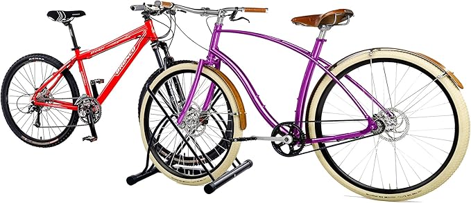 RAD Cycle Mighty Rack Two Bike Floor Stand Bicycle Instant Versitile Pro Quality Bike Park