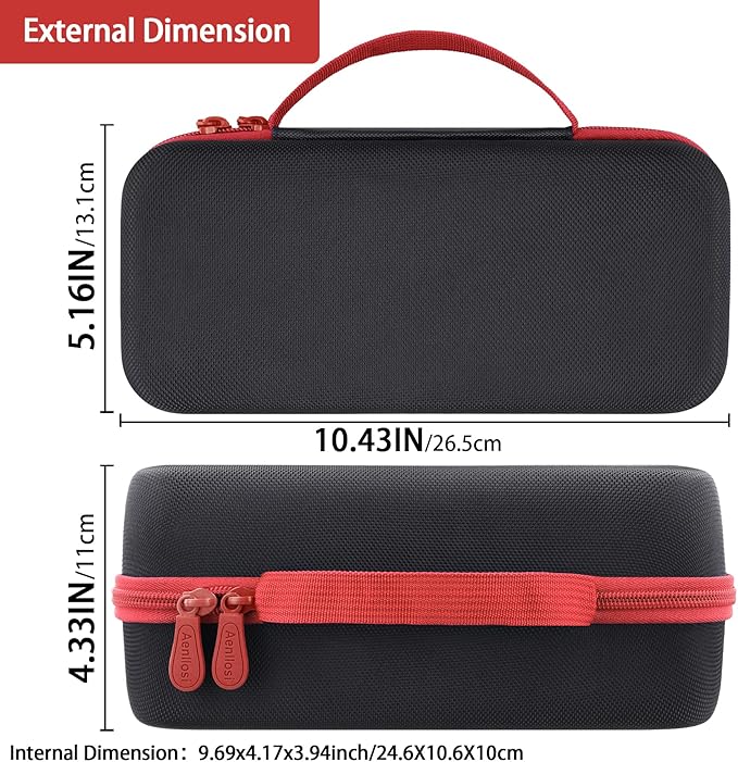 Aenllosi for HULKMAN Alpha85/Alpha85S/Alpha Pro Jump Starter Hard Carrying Case, Black+Red (Case Only)