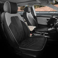 for Honda CRV Seat Covers Custom Fit 2017-2022 EXL EX LX Sport,Touring,Hybrid - Luxury Waterproof Leather Car Seat Covers Full Set - BlackGrey