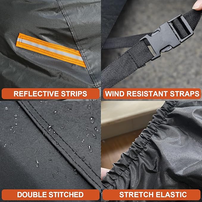 Kayme 7 Layers Coupe/Sedan Car Cover Waterproof All Weather for Automobiles, Outdoor Full Cover Sun UV Protection, Universal Fit for Porsche 911 Carrera S 4S, Chevy Corvette C4 C5 C6 C7(178-185 inch).