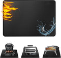 Heat Resistant Grill Mat, 25 x 20 inches Double-sided fireproof and waterproof BBQ protection mat Multi-Purpose for Grills Pizza Ovens Smokers Black