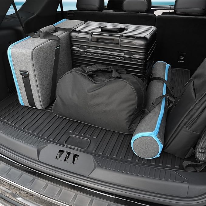 Floor Mats for 2025 2020-2024 Ford Explorer (6-seat), All Weather TPE Floor Mat Cargo Mat with Backrest Mats for Ford Explorer ST Car Accessories