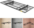 1.64x4ft Adjustable Rail Wall Garage Storage Shelf, for Tool Room, Storage Room, Store Supermarket Wall Storage Shelving Rack (1 Pack-Black)