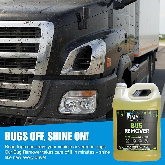 Image Wash Products Bug Remover – (1 Gallon) Best Bug Remover for Cars/Truck Exterior | Bug Cleaner for Vehicles, Car Bug Remover Spray, Bug Off Car Cleaner, Bug Wash for Cars