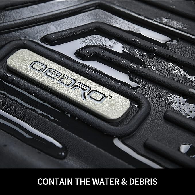 OEDRO All-Weather Floor Mats Fit for 2017-2025 Mazda CX-5, Unique Black TPE Mazda CX-5 Floor Liners, 1st and 2nd Row: Front, Rear, Full Set Liners