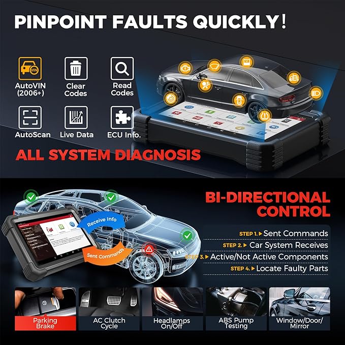 LAUNCH X431 PRO Dyno 2025 Upgrade Bidirectional Scan Tool for 99.99% of Cars, ECU Coding, Active Tests, 38+ Services, All System Diagnostic Scanner, CAN-FD & DoIP, FCA AutoAuth, 2 Years Free Update