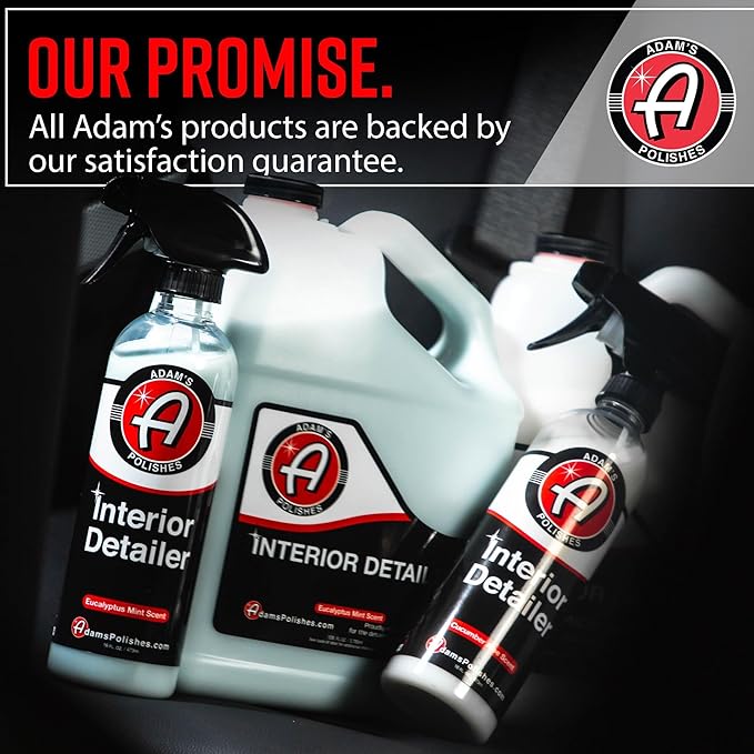 Adam's Polishes Interior Detailer (16oz) - Total Car Interior Cleaner, Protectant & Dressing | All Purpose Cleaner & Leather Conditioner | Vinyl, Dashboard, Screen, Seat Cleaner & More