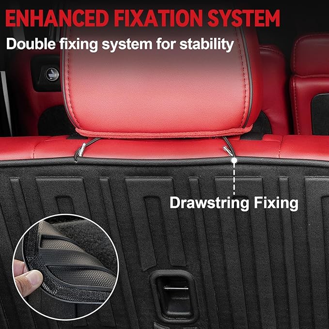 GALVAGNIATE Floor Mats Cargo Liner for 2022-2024 2025 Acura MDX, All Weather TPE 2-in-1 Cargo Mat with Backrest Mat for MDX Accessories