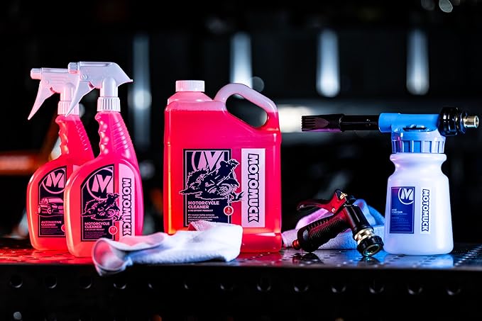 Motomuck-PH Neutral Nano Tech Motorcycle cleaner - Bike Cleaner - Safe On All Surfaces and All Types of Motorcycle- (32 oz Bottle)