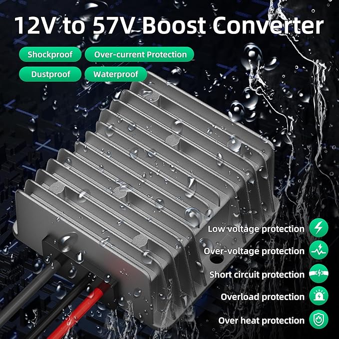 Starlink Gen 3 Power Cord 12V to 57V 4.5A Converter for Starlink Gen 3 Router 12V (10-36V) Step-Up Adapter DC Male Plug Cable for RV No Worry About Voltage Drop or Rise