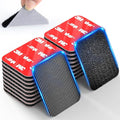 Hook and Loop Strips with Super Adhesive Heavy Duty, Made of 3M, Heat Resistant Waterproof, Outdoor or Indoor Use, 16 Sets Black 1.57x1.97 Inch