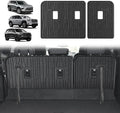 TripleAliners Backrest Mats All Weather Liners Compatible with 2024+ GMC Acadia/Chevy Traverse & 2025 Buick Enclave TPE Third Row Seats Back Cover