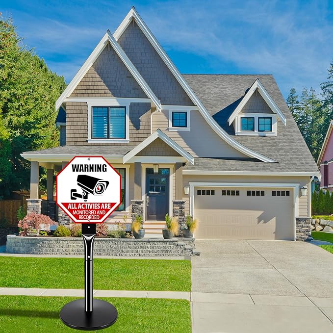2Pack Heavy Duty Parking Sign Post for Outside, 20lbs Cast Iron Base Sign Post for Outdoor Sign Holder, Yard Sign Stand, Street Sign Post, 49" Height, Black