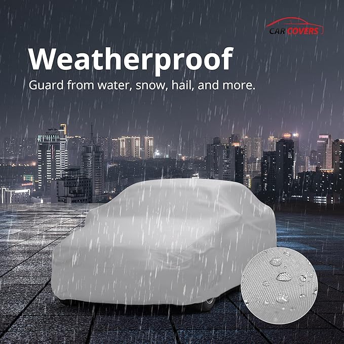 Car Covers Weatherproof Max Car Cover & Warranty Compatible with Porsche 1976-1977 911 Carrera 3.0 – Outdoor Cover Theft Cable Lock Car Accessories Better Than Waterproof