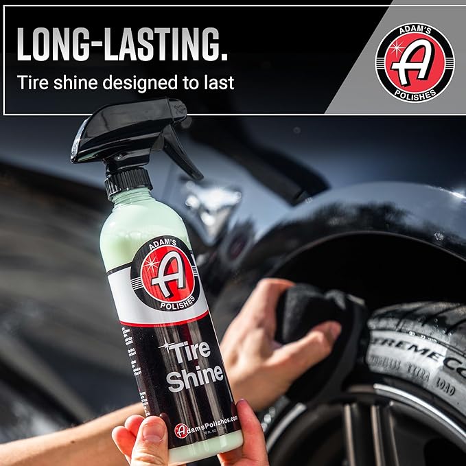 Adam's Polishes Tire Shine 5 Gal - Spray Tire Dressing W/ SiO2 For Non Greasy Car Detailing | Use W/Tire Applicator After Tire & Wheel Cleaner | Tire Ceramic Coating Car Wax Like Tire Protection