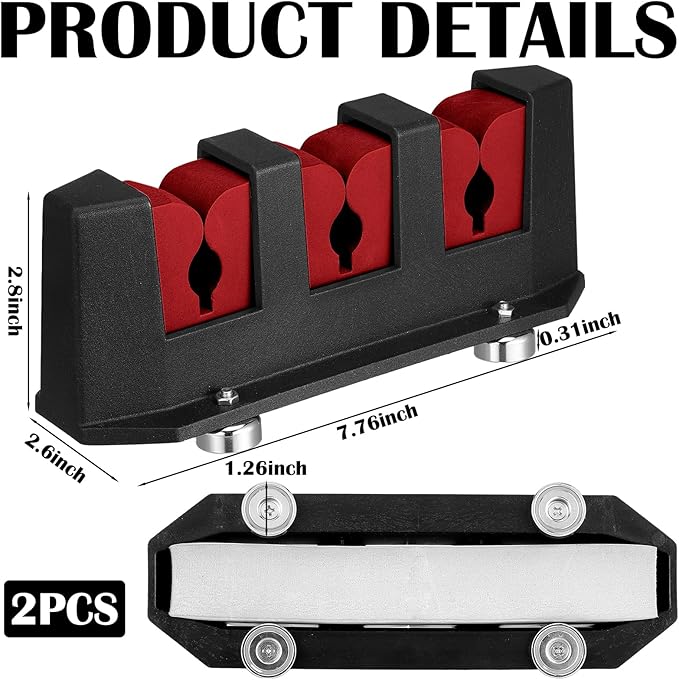 2 Pcs Magnetic Fishing Rod Holder for Car Fishing Pole Rack Vertical Rod Storage Holders for Truck Bed Boat Wall Garage Door