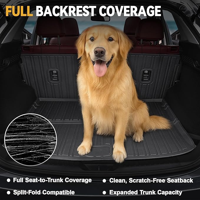 Floor Mats Set for Mazda CX-5 2017-2024 2025 Accessories, Full Coverage All Weather Floor Mats Cargo Mat with Backrest Protectors & Door Sill Guards