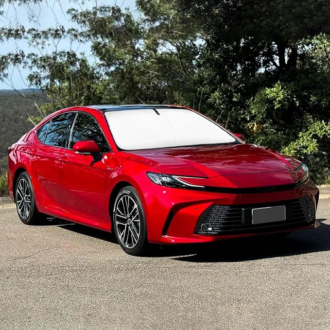 Sun Shade for Camry 2018-2023 Windshield Sunshades Windshield Cover Front Window Shields Custom Fit Toyota Camry LE XSE XLE Hybrid SE Sedan 2024 2022 2021 Accessories Sun Visor Protector Blocks UV Ray