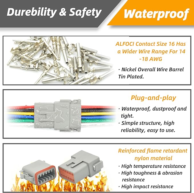 DT Kit for Car Motorcycle Boat (12PIN 2SET)