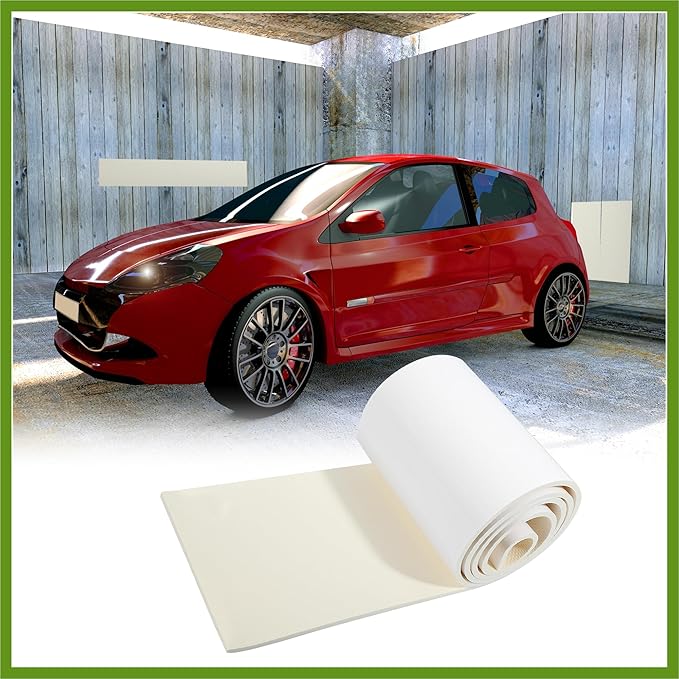 2000x200x6.5mm Car Garage Wall Guard Door Bumper Universal Protector Anti Collision Waterproof White Replace Parts Vehicle Components