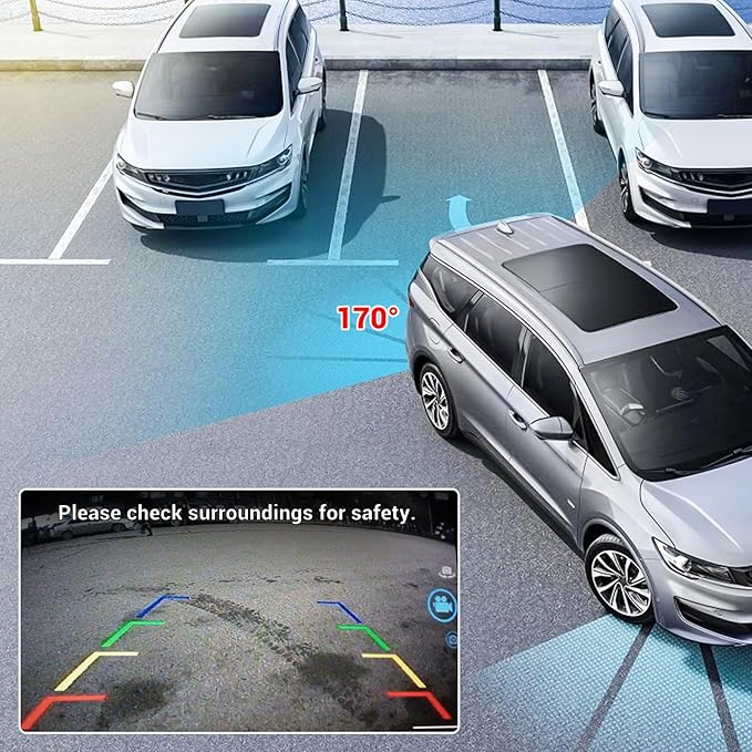 Rear View Backup Camera Compatible with Ford Escape 2014 2015 2016 Parking Assist Camera 170°Ultra Wide Angle HD Night Vision Waterproof Escape Accessories Reverse Camera EJ5Z-19G490-A GJ5T19G490AD