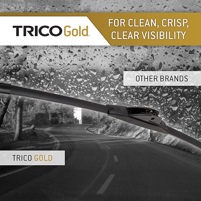 TRICO Gold™ (18-2420) 24 & 20 Inch Pack of 2 Automotive Replacement Windshield Wiper Blades for My Car Super Premium All Weather Beam Blade for Select Vehicle Models