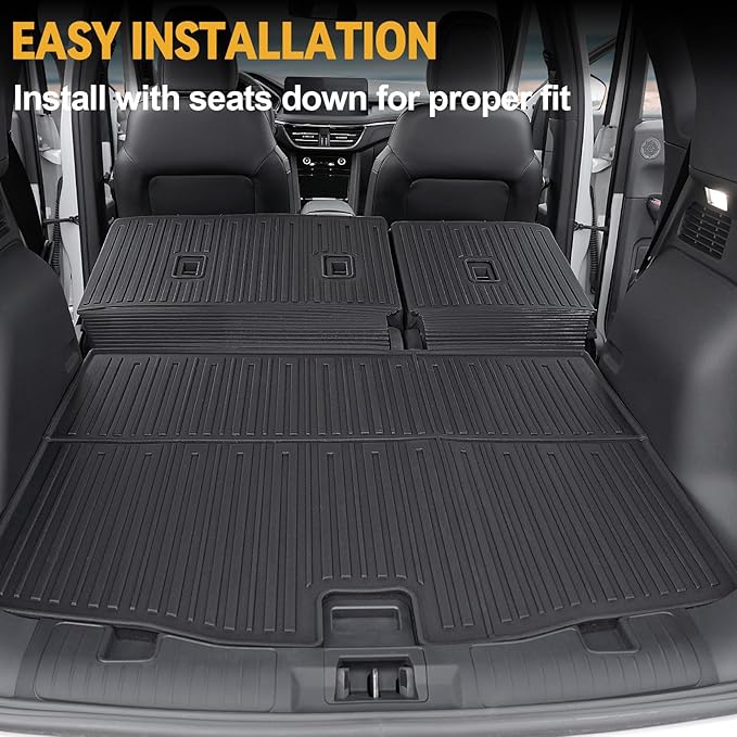 Floor Mats Set for Ford Escape 2020-2024 2025 Accessories (Not for Hybrid), Full Coverage All Weather Floor Mats Cargo Mat with Backrest Protectors & Door Sill Guards