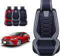 OASIS AUTO Custom Fit Seat Covers for 2012-2025 Toyota Camry, Waterproof Faux Leather Seat Protector Cushion Camry Car Accessories (Full Set, Gray)