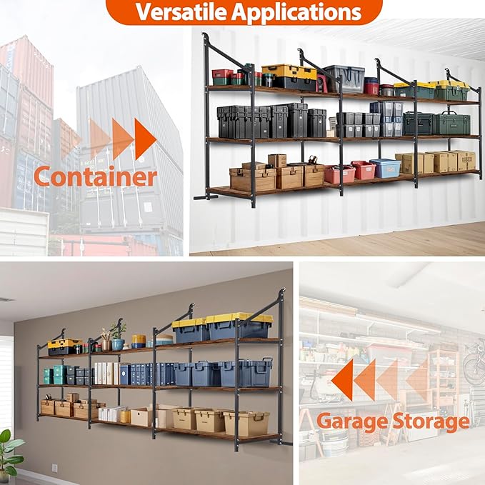 Shipping Container Shelving Storage Bracket 4Pcs Heavy Duty Cargo Shipping Container Shelf Shelving Brackets Universal