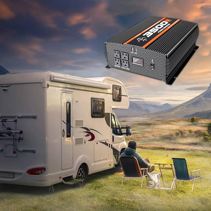 5500 Watt Inverter 5500W Inverter 12V to 110V/120V Power Inverter Truck RV Solar Power Inverter 5000 watt Inverter 12V to 110V Converter with LCD Display