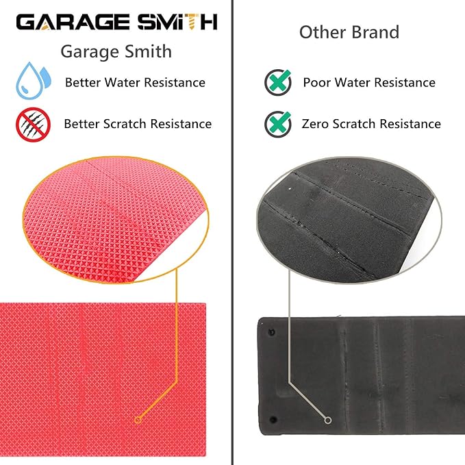 AMPULLA Garage Smith Garage Wall Protector Car Door Protectors, Designed in Germany (4-Pack Red)