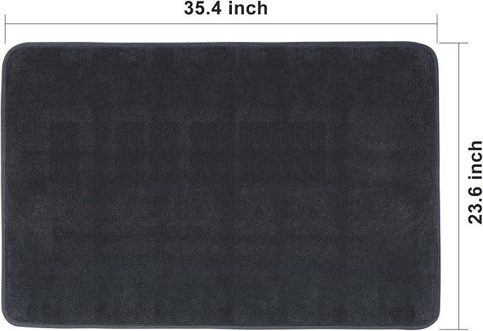 JOYMOOP Car Dry Towel, Quick Drying, Medium Size, Microfiber Cleaning Cloth, Dark Grey, 35.4 x 23.6 Inches, 1 Pack for Boates, RVs, SUVs, Trucks, Cars